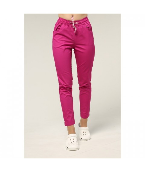 Women's medical pants 7/8, Fuchsia 52