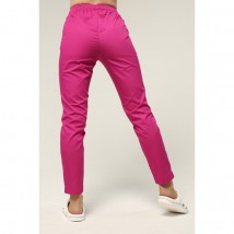 Women's medical pants 7/8, Fuchsia 52