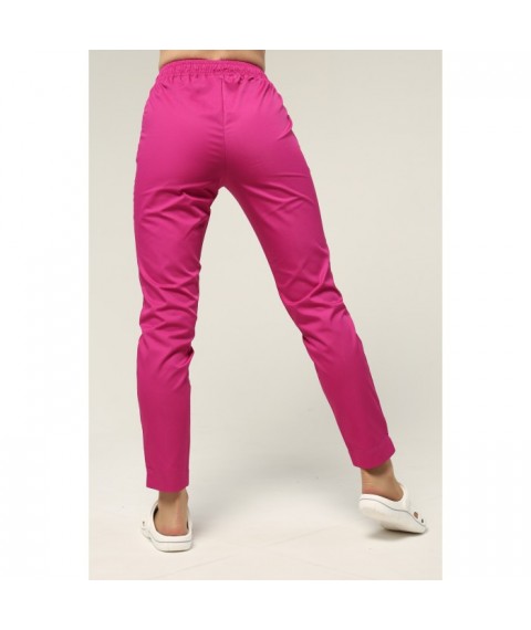 Women's medical pants 7/8, Fuchsia 52