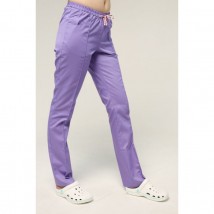 Medical pants with pockets for women, Lilac 44