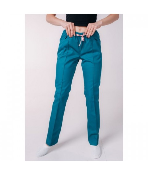 Medical pants with pockets for women, Sea wave 44