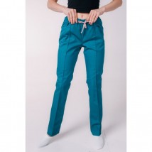 Medical pants with pockets for women, Sea wave 56