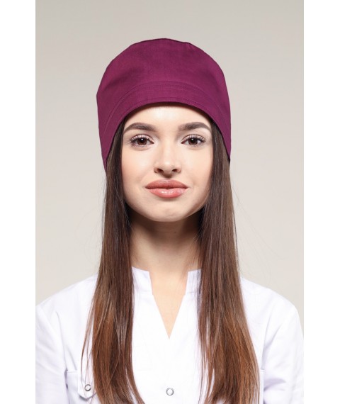 Medical cap, Plum 60