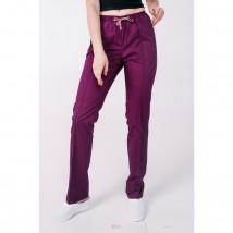 Medical pants with pockets for women, Plum 48