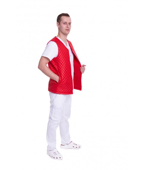 Medical vest Yukon 1 quilted, Red 44