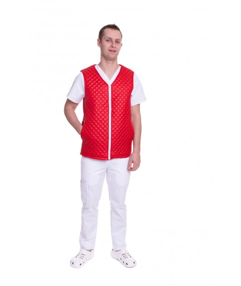 Medical vest Yukon 1 quilted, Red 48