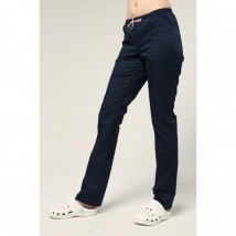 Medical pants with pockets for women, Dark blue 52
