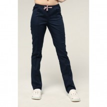 Medical pants with pockets for women, Dark blue 54