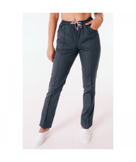 Medical pants with pockets for women, Dark gray 56