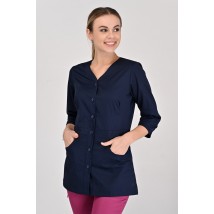 Medical jacket Alanya (button) 3/4, Dark blue 62