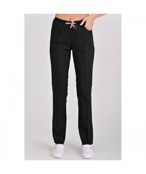 Medical pants with pockets for women, Black 64