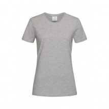 T-shirt Classic Women, Gray melange L
