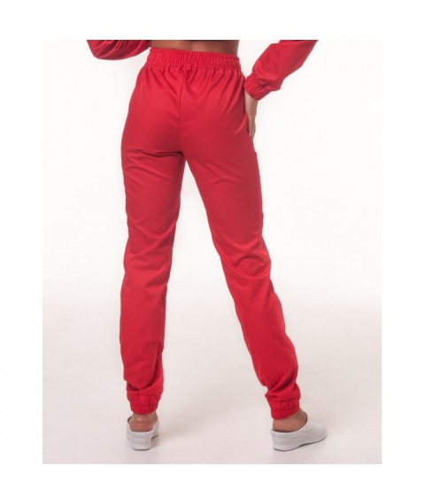 Medical pants Parma for women, Red 44