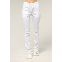 Straight medical pants for women, White 56