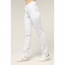 Straight medical pants for women, White 56