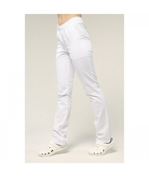 Straight medical pants for women, White 56