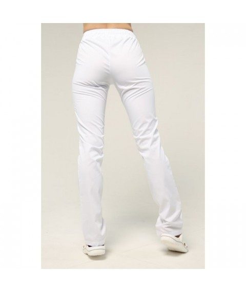 Straight medical pants for women, White 56