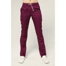 Women's straight medical pants Plum 42