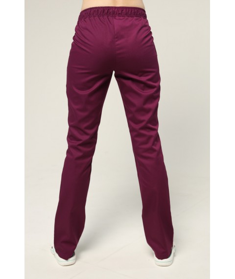 Women's straight medical pants Plum 42