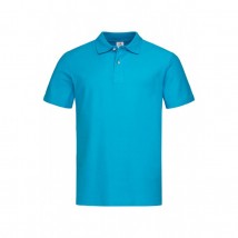T-shirt Polo Men, Turquoise M