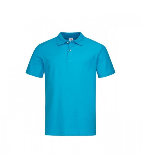 T-shirt Polo Men, Turquoise L