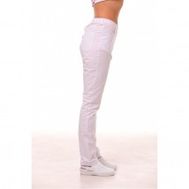 Medical pants Dallas with zipper, White 60