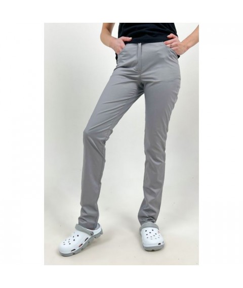 Medical pants Dallas with zipper, Gray 46