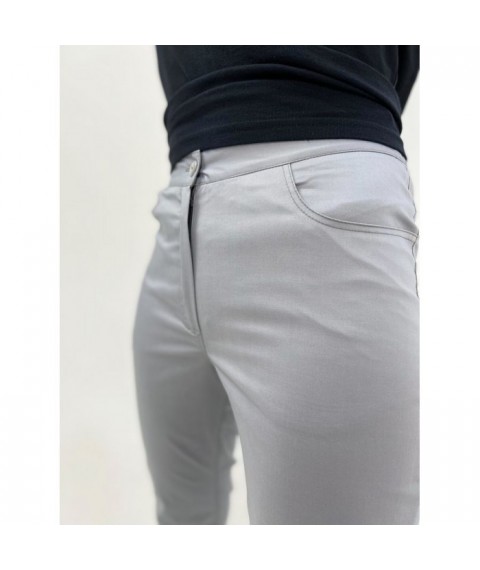 Medical pants Dallas with zipper, Gray 46