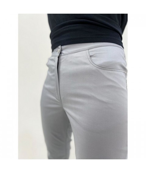 Medical pants Dallas with zipper, Gray 62