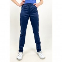 Medical pants Dallas with zipper, Dark blue 42