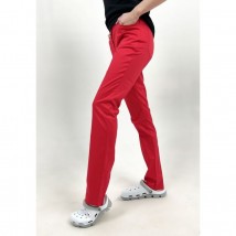 Medical pants Dallas with zipper, Red 46