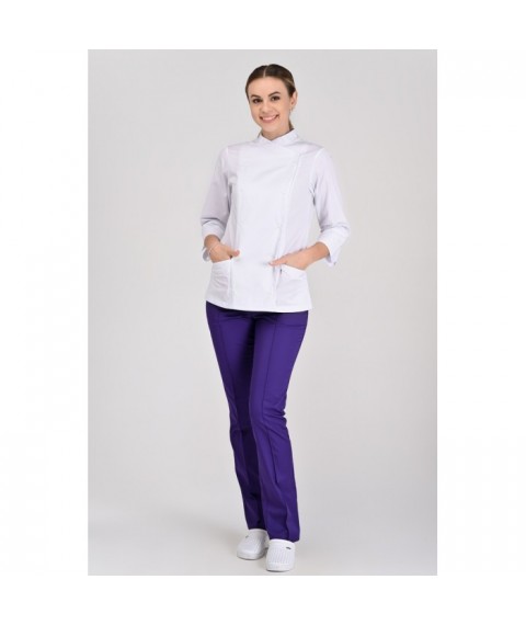 Chef's jacket Bordeaux 2, White 3/4 60