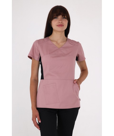 Medical jacket Celeste Rumyantsevaya/Black, Short sleeve 42