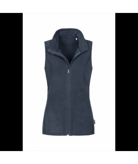 Women's fleece vest, Dark blue M