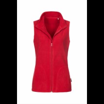 Women's fleece vest, Red M