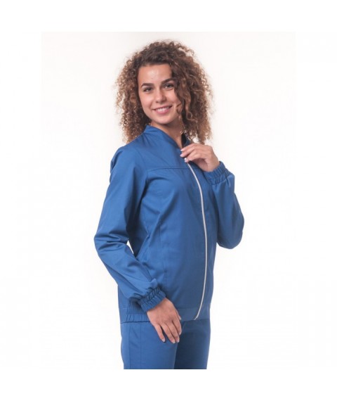 Женская медицинская куртка Чикаго Синяя 50