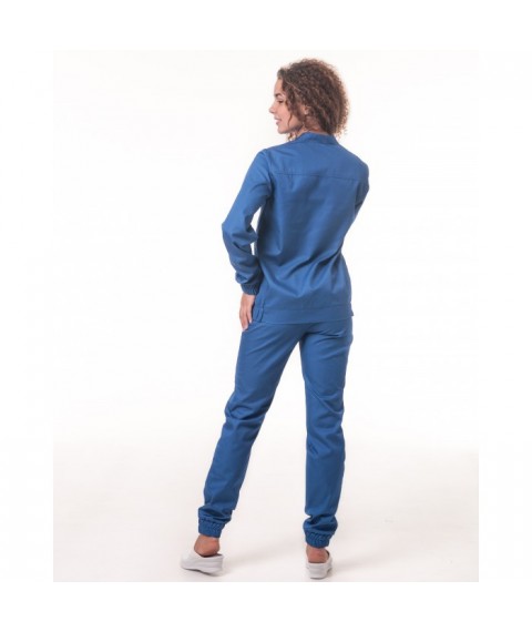 Женская медицинская куртка Чикаго Синяя 54