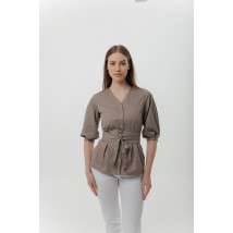 Medical jacket Ravenna 3/4 Dark-cappuccino 42