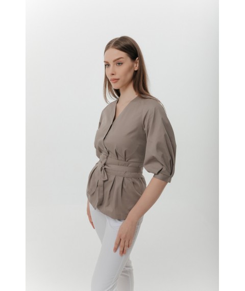 Medical jacket Ravenna 3/4 Dark-cappuccino 52