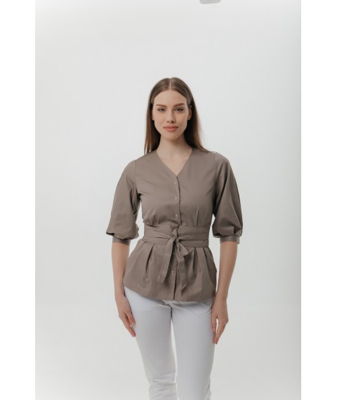 Medical jacket Ravenna 3/4 Dark-cappuccino 56