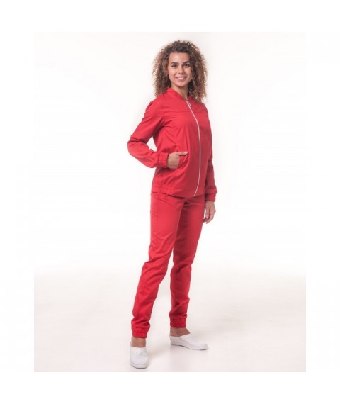 Women's medical jacket Chicago, Red 46