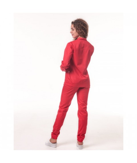 Women's medical jacket Chicago, Red 52