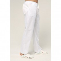 Men's medical pants, White 44