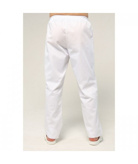 Men's medical pants, White 46