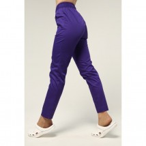 Women's medical pants 7/8, Dark purple 62