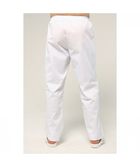 Men's medical pants, White 52