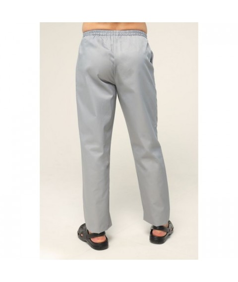 Медицинские штаны мужские, Светло-серые 52