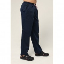 Men's medical pants, dark blue 46