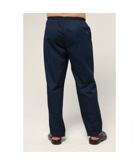 Men's medical pants, dark blue 48
