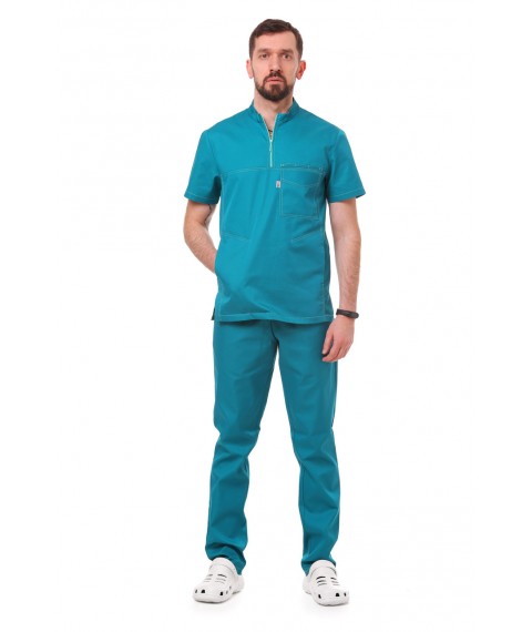 Medical suit Rome Sea wave-stitch mint 50